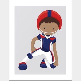 African American Boy, Rugby Player, Team Sport Posters and Art